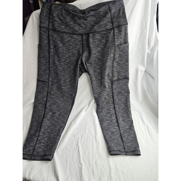 Ewedoos Pants - Ewedoos XX-Large Gray Capri Women Stretch Pockets Elastic Waist Yoga